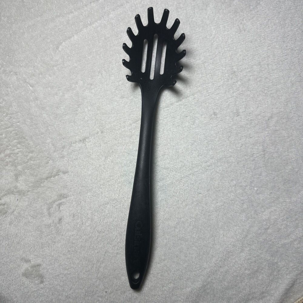 Cuisinart Black Nylon Pasta Server Spaghetti Spoon Slotted Kitchen Utensil